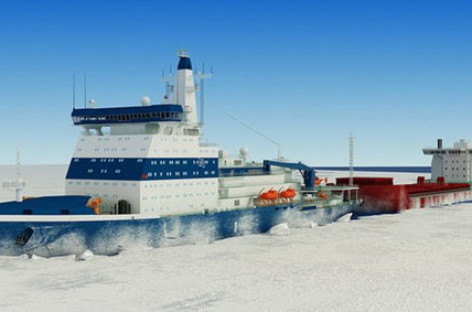 Nga đóng tàu hạt nhân phá băng lớn nhất thế giới
