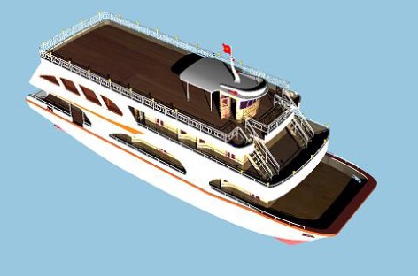 Giới thiệu mẫu: Du thuyền trên vịnh biển FRP CAT YACHT 01