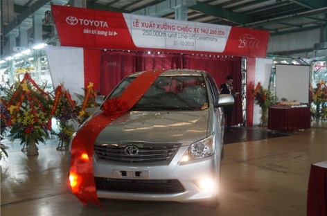 Toyota Việt Nam xuất khẩu phụ tùng đạt 39,2 triệu USD