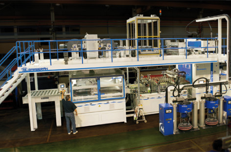 Hệ thống ép laminate lên ván gỗ