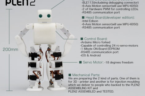 Giới thiệu robot in 3D lắp ghép PLEN2