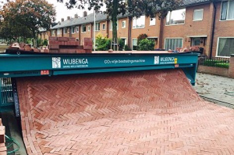 Máy xây đường trong “nháy mắt”