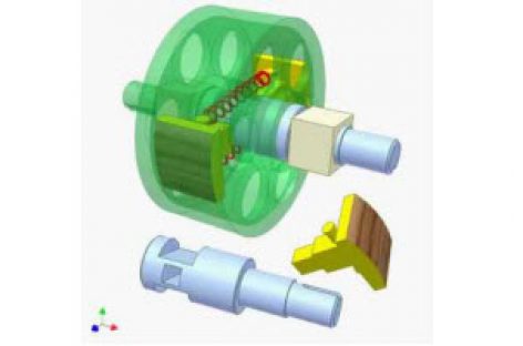 [Mô phỏng cơ cấu cơ khí] Ly hợp ly tâm 1