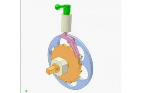 [Mô phỏng cơ cấu cơ khí] Ly hợp răng cóc