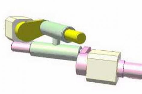 [Mô phỏng cơ cấu cơ khí] Khớp trục giữa hai trục chéo nhau 1