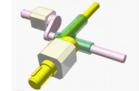 [Mô phỏng cơ cấu cơ khí] Khớp trục giữa hai trục chéo nhau 2