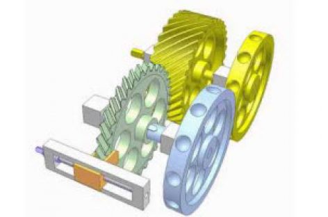 [Mô phỏng cơ cấu cơ khí] Truyền động giữa hai trục song song 2