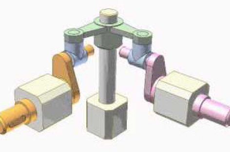 [Mô phỏng cơ cấu cơ khí] Truyền động giữa hai trục vuông góc 1