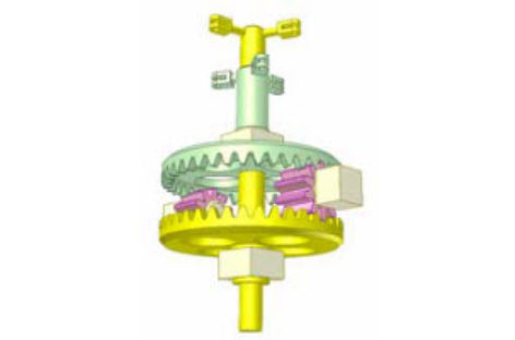 [Mô phỏng cơ cấu cơ khí] Bánh răng mặt đầu 6 – Truyền động cho hai cánh quạt đồng trục 12