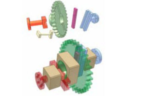 [Mô phỏng cơ cấu cơ khí] Biến đổi vận tốc nhờ cơ cấu Oldham 1