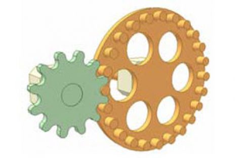 [Mô phỏng cơ cấu cơ khí] Bộ truyền bánh răng chốt 1A