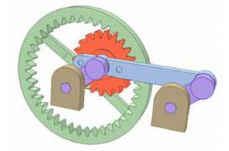 [Mô phỏng cơ cấu cơ khí] Cơ cấu bình hành có bánh răng 1