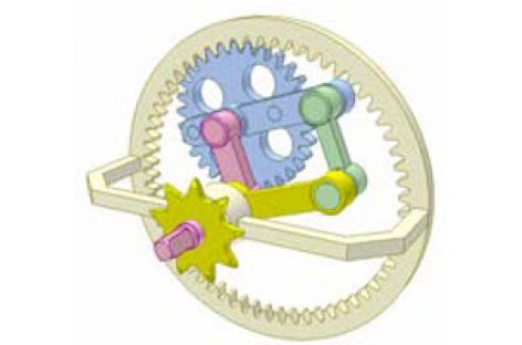 [Mô phỏng cơ cấu cơ khí] Cơ cấu bình hành và bánh răng trong 1a