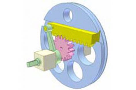[Mô phỏng cơ cấu cơ khí] Cơ cấu thanh và bánh răng thanh răng 2