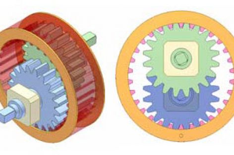 [Mô phỏng cơ cấu cơ khí] Khớp trục 3 bánh răng trụ 1