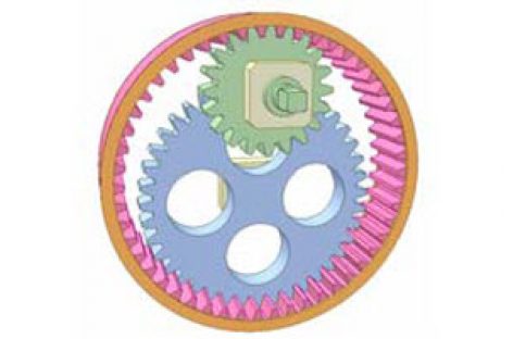 [Mô phỏng cơ cấu cơ khí] Khớp trục 3 bánh răng trụ 2