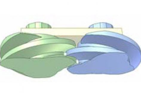 [Mô phỏng cơ cấu cơ khí] Standard transmission between 3 teeth gears (or screws)