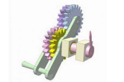 [Mô phỏng cơ cấu cơ khí] Tay quay góc bé