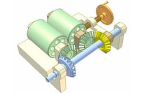 [Mô phỏng cơ cấu cơ khí] Truyền động giữa hai trục song song, vị trí điều chỉnh được 3