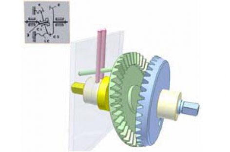 [Mô phỏng cơ cấu cơ khí] Truyền động qua vách kín nhờ bộ truyền bánh răng nón