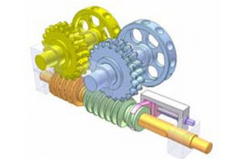[Mô phỏng cơ cấu cơ khí] Truyền động giữa hai trục song song 3