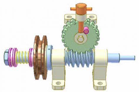 [Mô phỏng cơ cấu cơ khí] Shaft rotation limiter 5