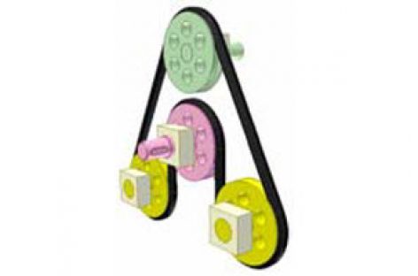 [Mô phỏng cơ cấu cơ khí]  Truyền động đai 1b