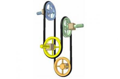 [Mô phỏng cơ cấu cơ khí] Truyền động đai 4b