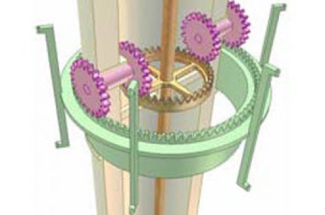 [Mô phỏng cơ cấu cơ khí] Truyền động giữa hai trục đồng trục ngăn cách bởi một ống 2