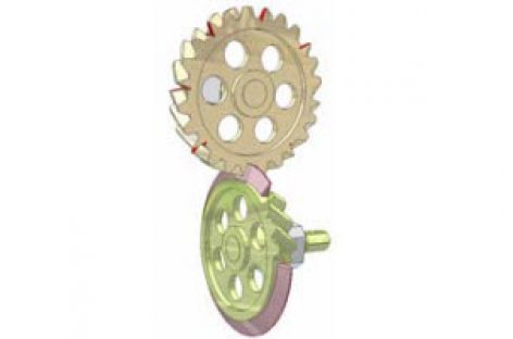 [Mô phỏng cơ cấu cơ khí] Bộ truyền bánh răng khuyết răng xoắn 1b