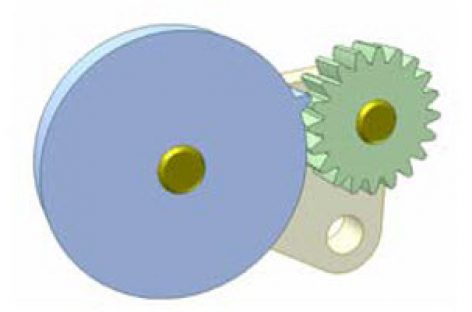 [Mô phỏng cơ cấu cơ khí] Chuyển động của bánh răng khuyết 1