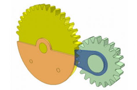 [Mô phỏng cơ cấu cơ khí] Chuyển động của bánh răng khuyết 10a