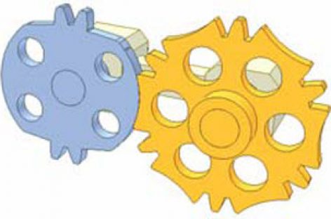 [Mô phỏng cơ cấu cơ khí] Chuyển động của bánh răng khuyết 19c