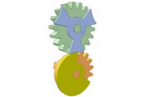 [Mô phỏng cơ cấu cơ khí] Chuyển động của bánh răng khuyết 3