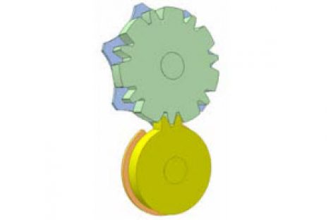 [Mô phỏng cơ cấu cơ khí] Chuyển động của bánh răng khuyết 4