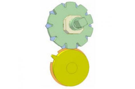 [Mô phỏng cơ cấu cơ khí] Chuyển động của bánh răng khuyết 5