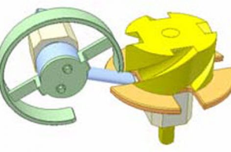 [Mô phỏng cơ cấu cơ khí] Cơ cấu Man không gian 5a