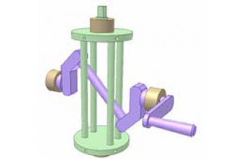 [Mô phỏng cơ cấu cơ khí] Cơ cấu cần lắc tay quay xiên 3