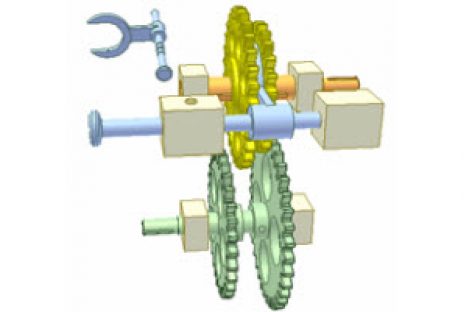 [Mô phỏng cơ cấu cơ khí] Cơ cấu chuyển tốc độ 1a