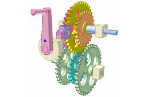[Mô phỏng cơ cấu cơ khí] Cơ cấu chuyển tốc độ 1b