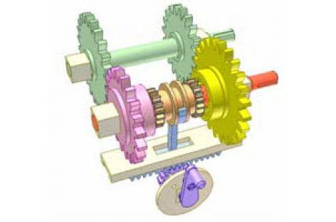 [Mô phỏng cơ cấu cơ khí] Cơ cấu chuyển tốc độ 6a
