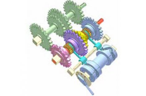 [Mô phỏng cơ cấu cơ khí] Cơ cấu chuyển tốc độ 6b