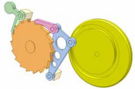 [Mô phỏng cơ cấu cơ khí] Cơ cấu cóc 15