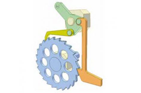 [Mô phỏng cơ cấu cơ khí] Cơ cấu cóc 23