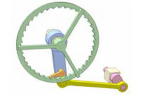 [Mô phỏng cơ cấu cơ khí] Cơ cấu cóc 4