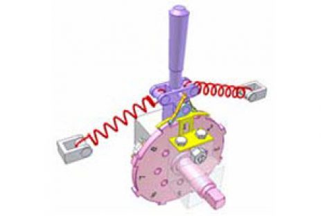 [Mô phỏng cơ cấu cơ khí] Cơ cấu cóc hai chiều 1