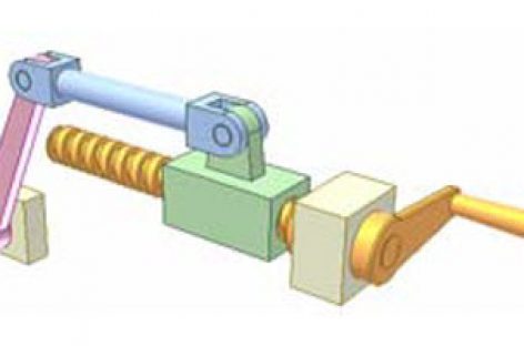 [Mô phỏng cơ cấu cơ khí] Bộ truyền vít me đai ốc và cơ cấu thanh 1a