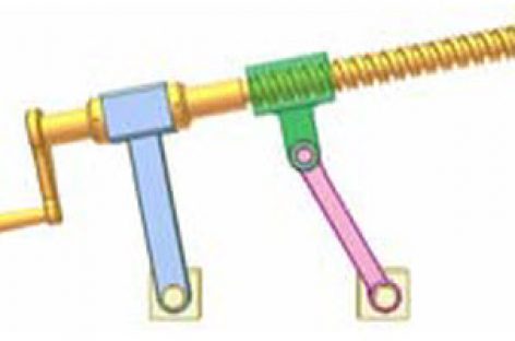 [Mô phỏng cơ cấu cơ khí] Bộ truyền vít me đai ốc và cơ cấu thanh 2a