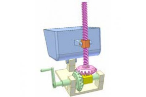 [Mô phỏng cơ cấu cơ khí] Bộ truyền vít me đai ốc và cơ cấu thanh 2b