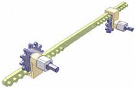 [Mô phỏng cơ cấu cơ khí] Cơ chế giá đỡ bằng chốt cho việc đảo chiều xoay